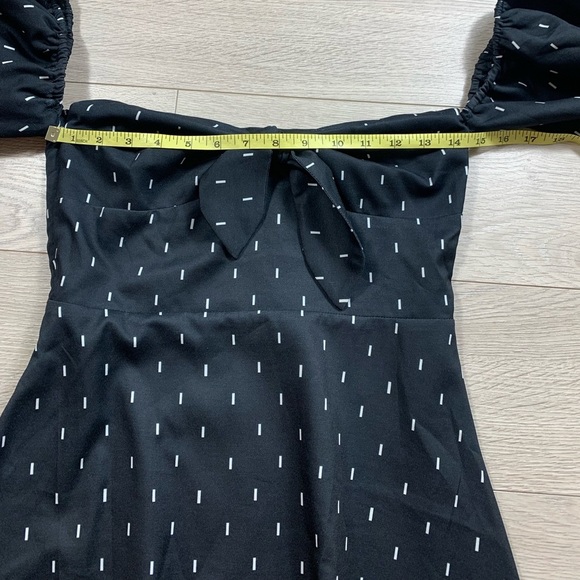 CHOOSY Bond Puff Sleeves Square Neckline Mini Dress - Picture 10 of 11